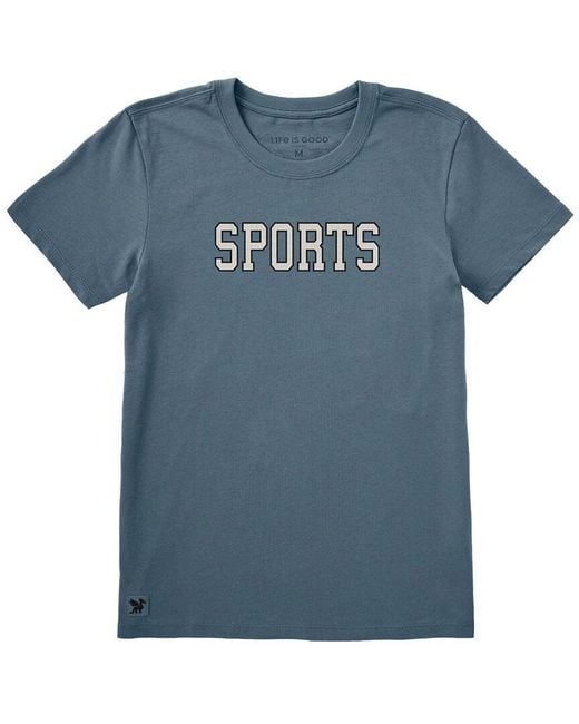 Life Is Good. Blue Crusher T-Shirt