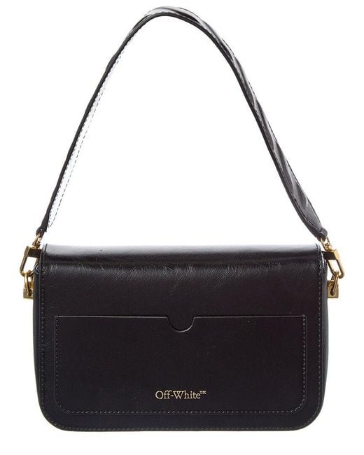 Off-White c/o Virgil Abloh Black Binder Medium Leather Clutch