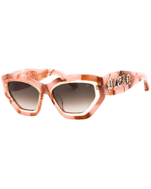 Philipp Plein Pink 55Mm Sunglasses