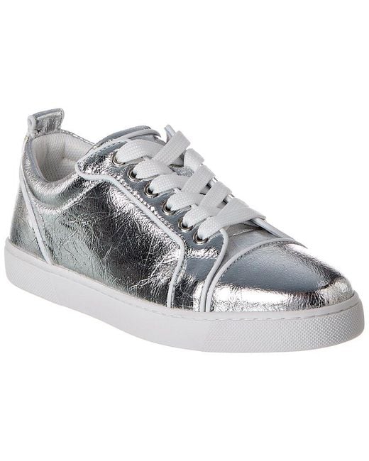 Christian Louboutin Gray Louise Orlato Leather Sneaker