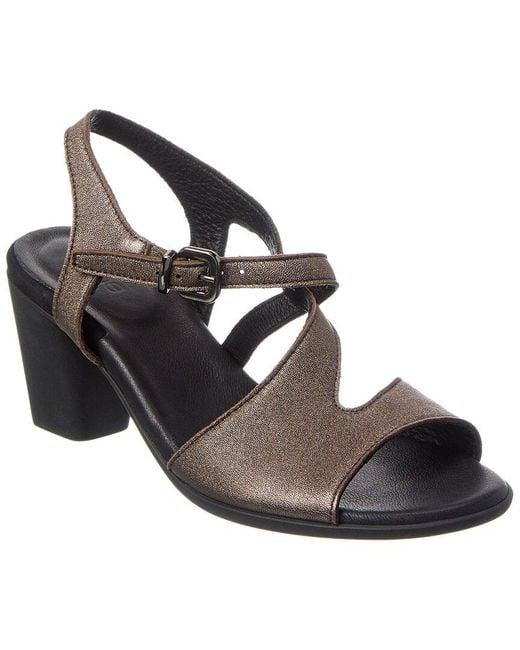 Arche Black Fahona Leather Sandal