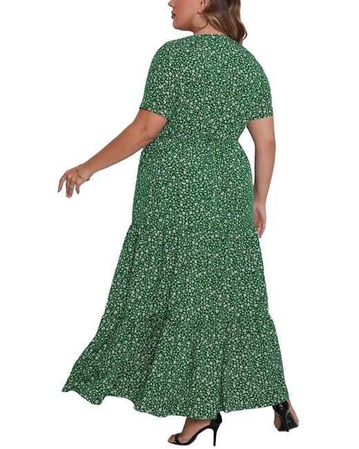 ROMANISSA Green Maxi Dress