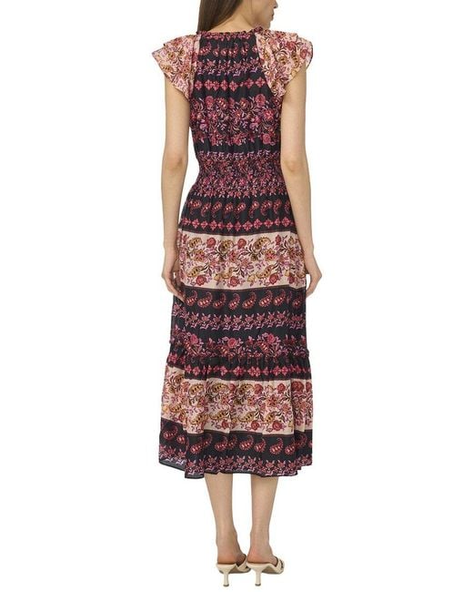 Cece Red Raglan Maxi Dress