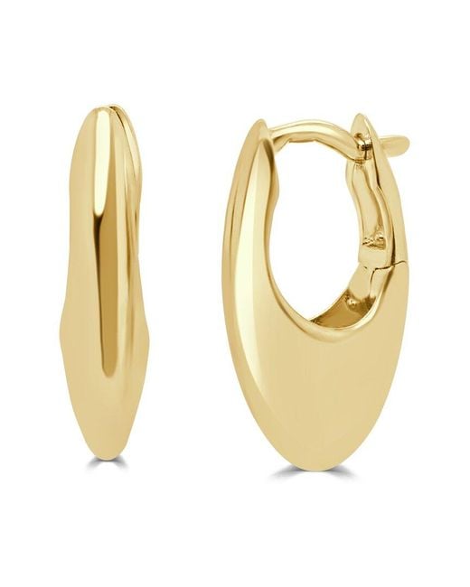 Sabrina Designs Metallic 14K Mariner Huggie Earrings