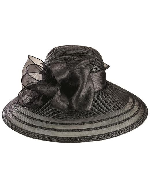 San Diego Hat Black Poly Dress Hat