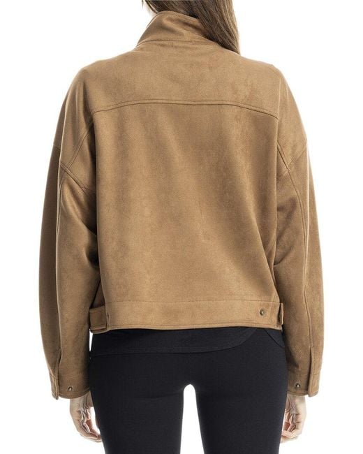 Max Studio Natural Bomber Jacket