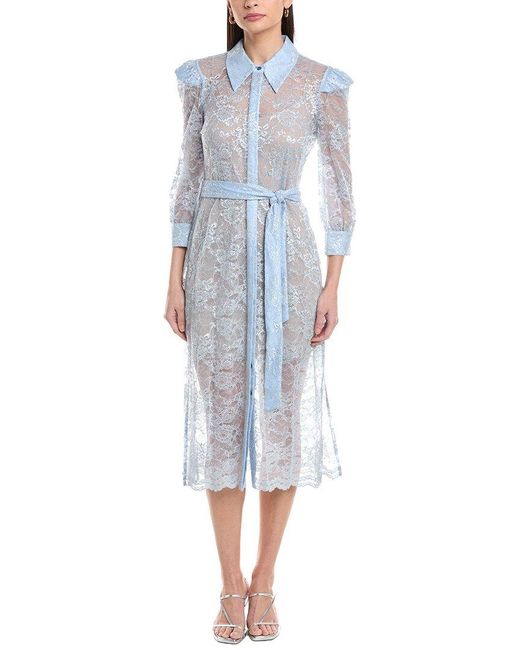 L'Agence Blue Kaiya Lace Dress