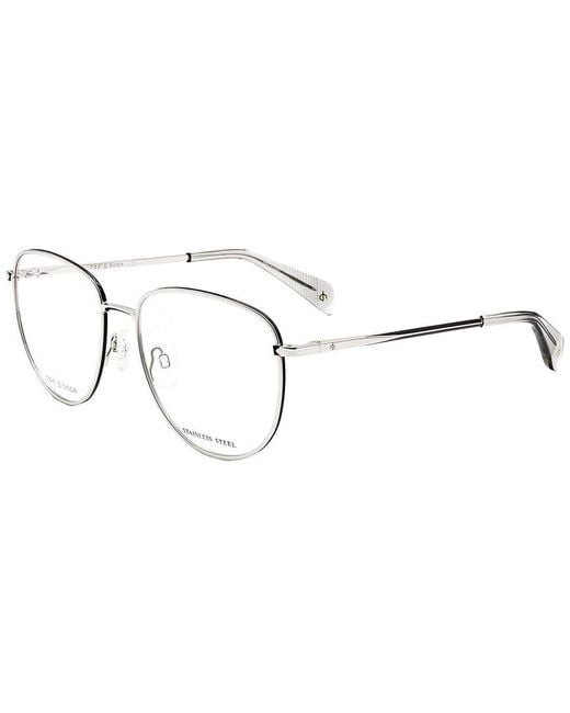 Rag & Bone Metallic Rnb7017 56Mm Optical Frames