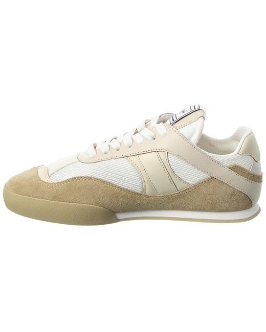 Chloé White Kick Mesh & Leather Sneaker