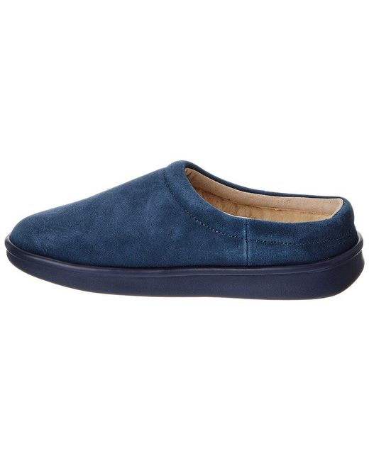 Brunch Blue Derive Shearling & Suede Slipper