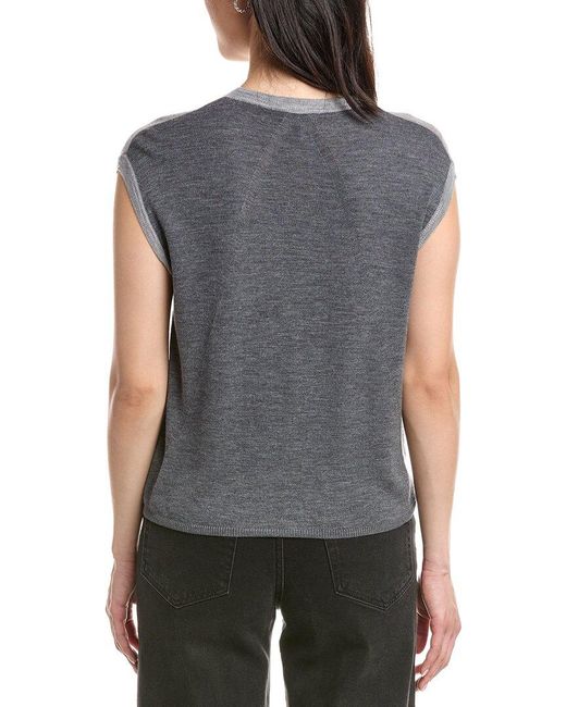 Rag & Bone Gray Dennis Twist Wool Sweater