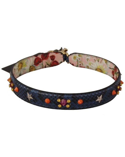 Dolce & Gabbana Black Leather Bag Strap
