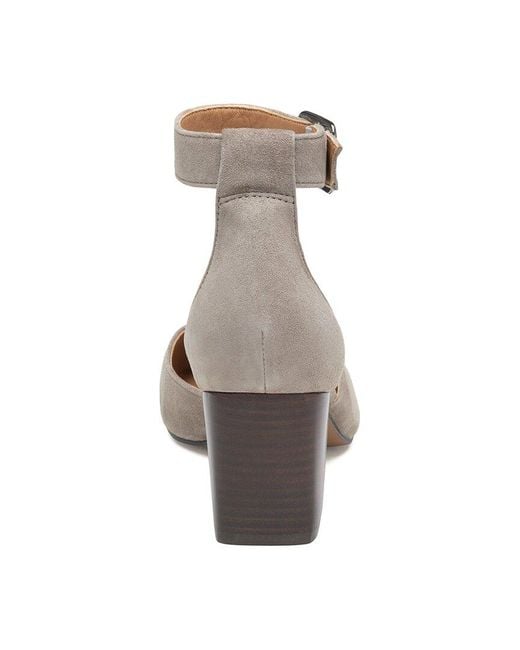 Johnston & Murphy Metallic Trista Suede Pump