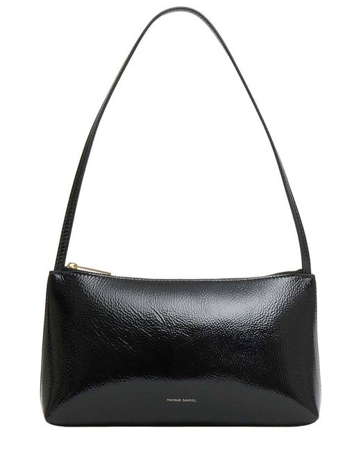 Mansur Gavriel Black Gaia Leather Shoulder Bag