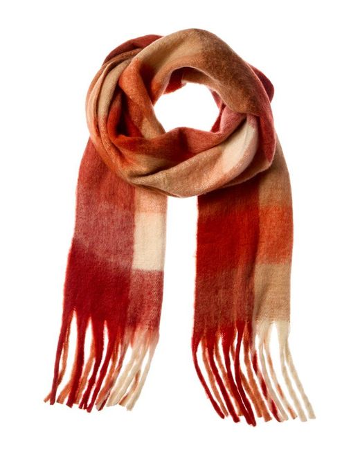 La Fiorentina Red Plush Scarf