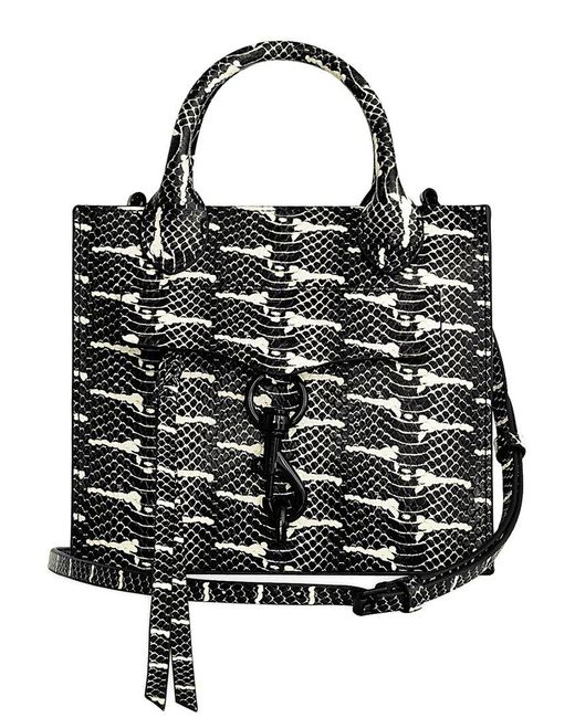 Rebecca Minkoff Black Megan Mini Leather Tote