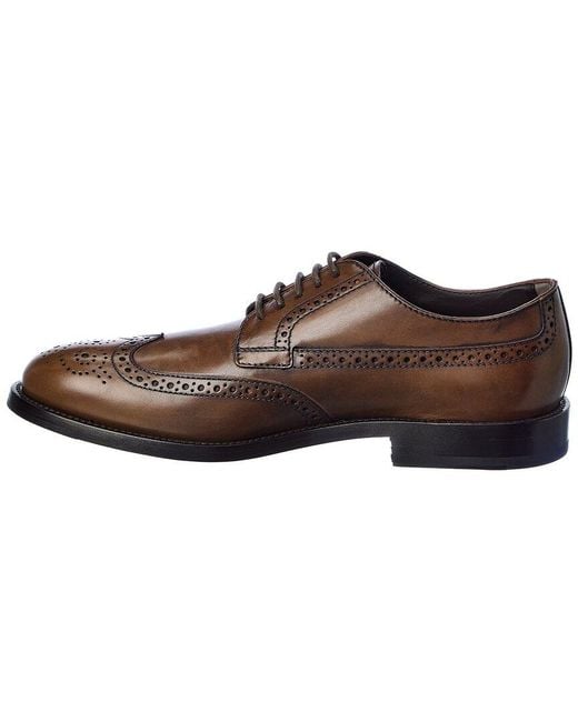Tod's Brown Leather Oxford for men