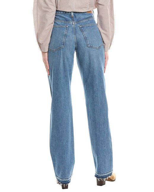 Madewell Blue The Rail Reston Wash Straight Jean