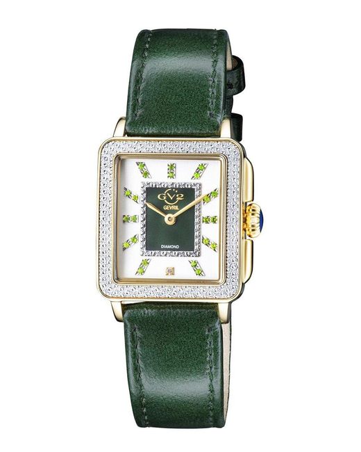 Gv2 Green Gevril Padova Gemstone Watch