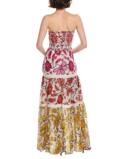 The Nu Vintage Red Zeina Sleeveless Maxi Dress