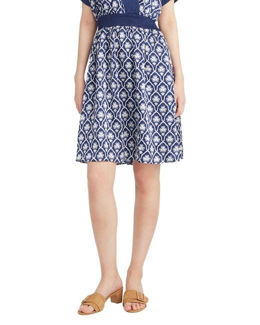 Draper James Blue Colleen Short Sleeve Wrap Dress
