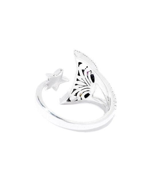 Samuel B. White 0.52 Ct. Tw. Gemstone Moon & Star Ring