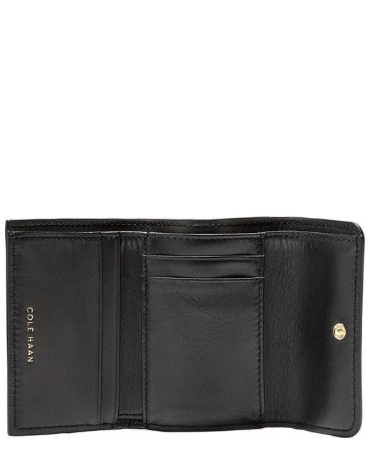 Cole Haan Black Essential Compact Leather Wallet