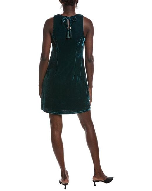 Tommy Bahama Black Jasmina Velvet Mini Dress