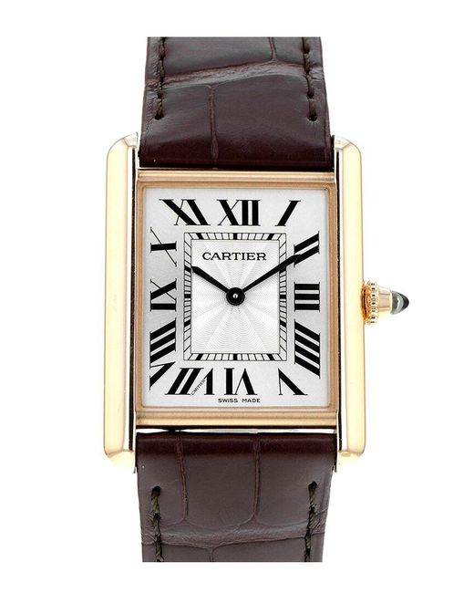 Cartier Black Tank Louis Watch (Authentic Pre-Owned) for men