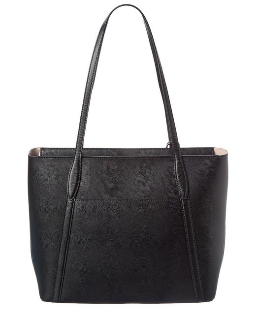 Kate Spade Black Cara Large Refined Grain Leather Tote