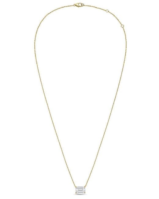Diana M Multicolor Diana M. 14K 15.00 Ct. Tw. Lab-Grown Diamond Pendant Necklace