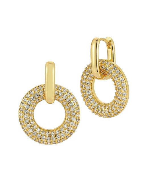 Glaze Jewelry Metallic 18K Plated Cz Earrings