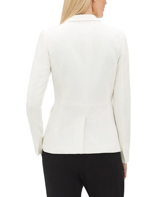 Lafayette 148 New York White Petite Lyndon Blazer