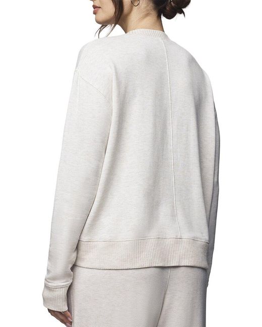 Splendid Gray Supersoft Trim Pullover