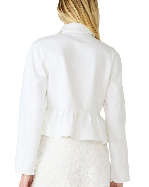 Steve Madden White Sloan Jacket
