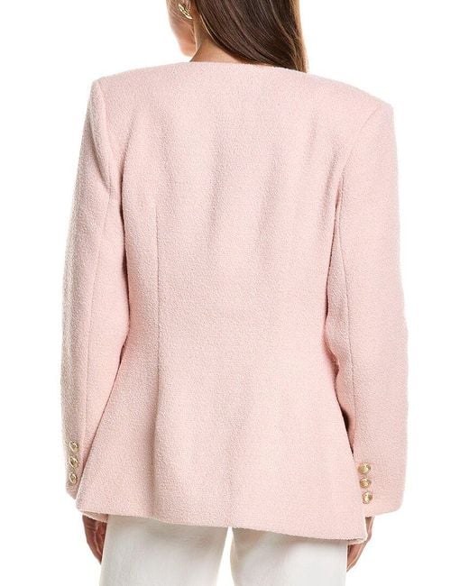 Endless Rose Pink Tweed Buttoned Vest