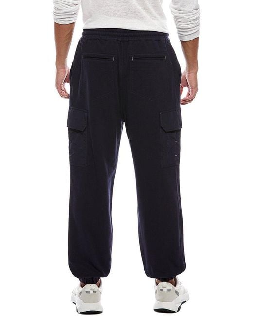 Brunello Cucinelli Black Cargo Lounge Pant for men