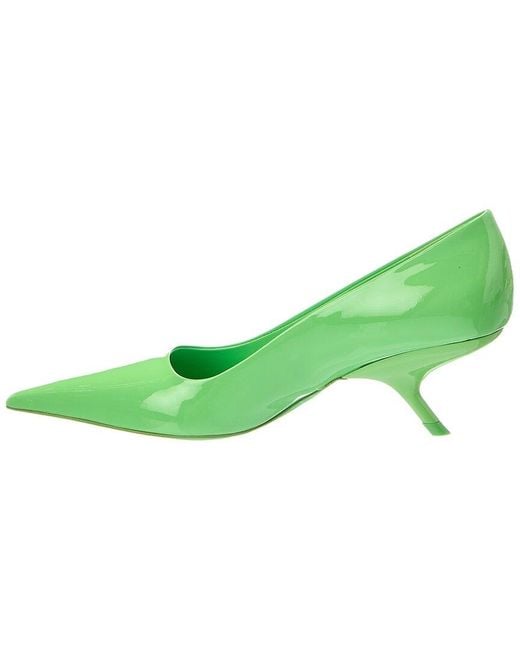 Ferragamo Green Eva 55 Patent Pump