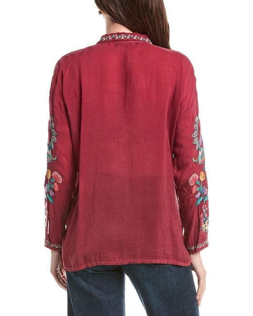Johnny Was Red Audrey Shirt