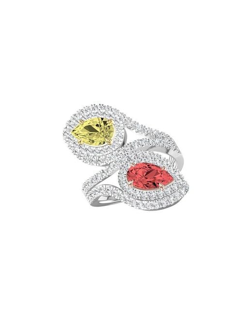 Lab Grown Diamonds White 14K 5.25 Ct. Tw. Lab-Grown Diamond Fashion Ring