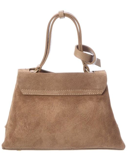 Isabella Rossetti Brown Ella27 Suede Tote