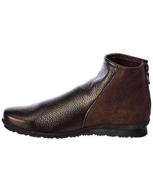 Arche Brown Barky Suede & Leather Bootie
