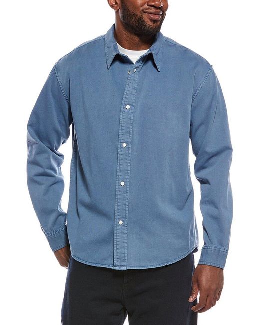 FRAME Blue Classic Shirt for men