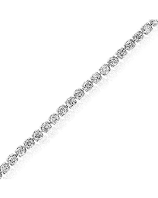 Amairah White 14K 3.00 Ct. Tw. Lab-Grown Diamond Tennis Bracelet