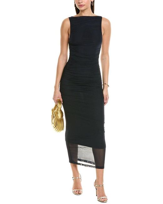 Significant Other Black Saria Midi Dress