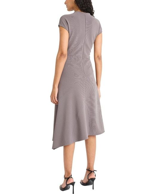 Maggy London Purple Midi Dress
