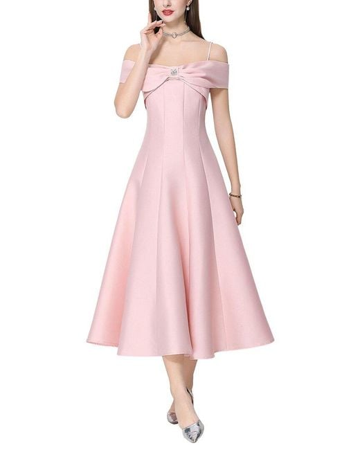 Kaimilan Pink Midi Dress