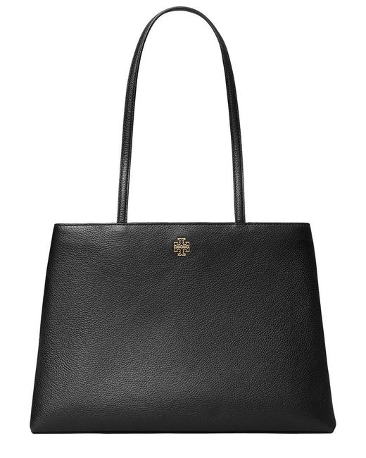 Tory Burch Black Britten Leather Tote