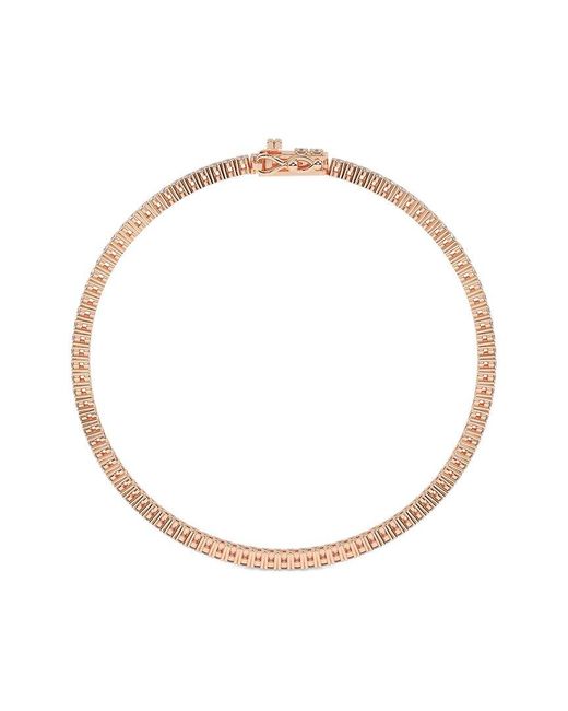 Lab Grown Diamonds White 14K Rose 3.00 Ct. Tw. Lab-Grown Diamond Bracelet