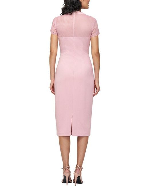 JS Collections Pink Roselle Cocktail Dress